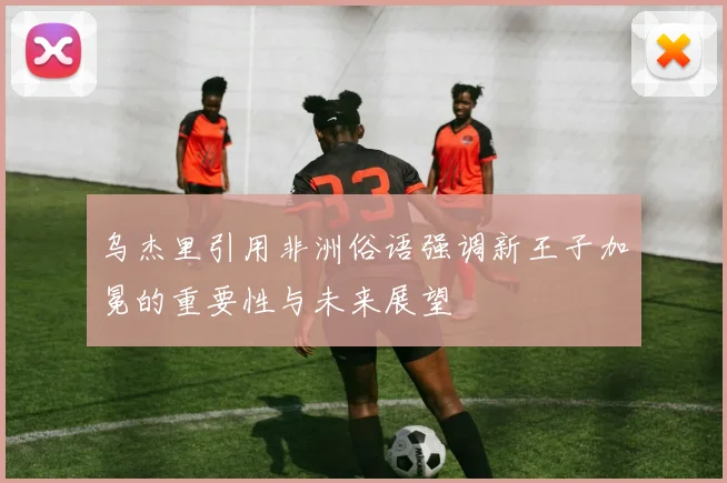 乌杰里引用非洲俗语强调新王子加冕的重要性与未来展望